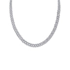Silver Island Crushed Ice  Necklace 18K White Gold
