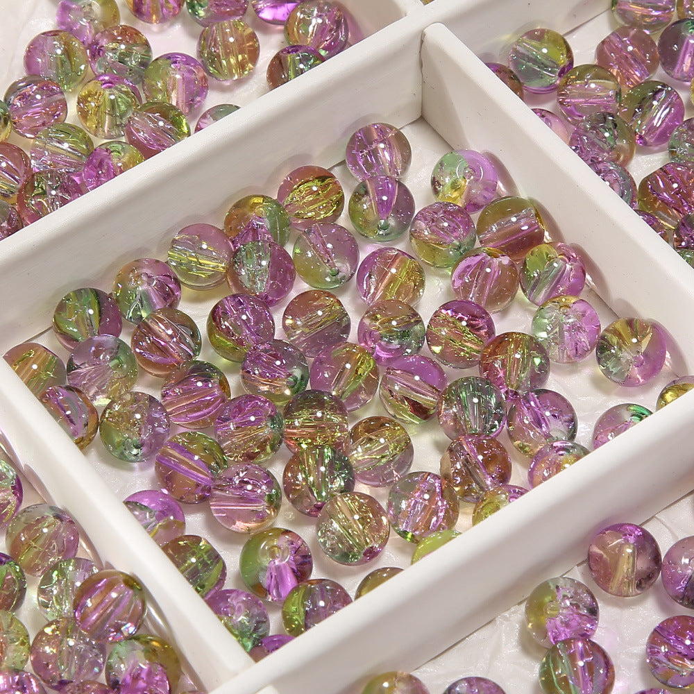 C-DIY Glazed Beads Handmade Loose Beads -Open in live