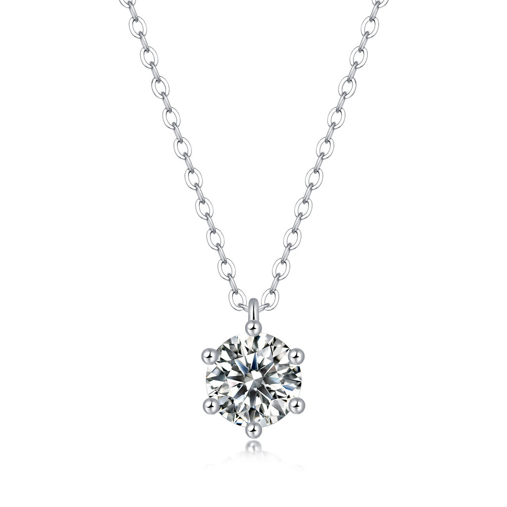 one-carat collarbone necklace