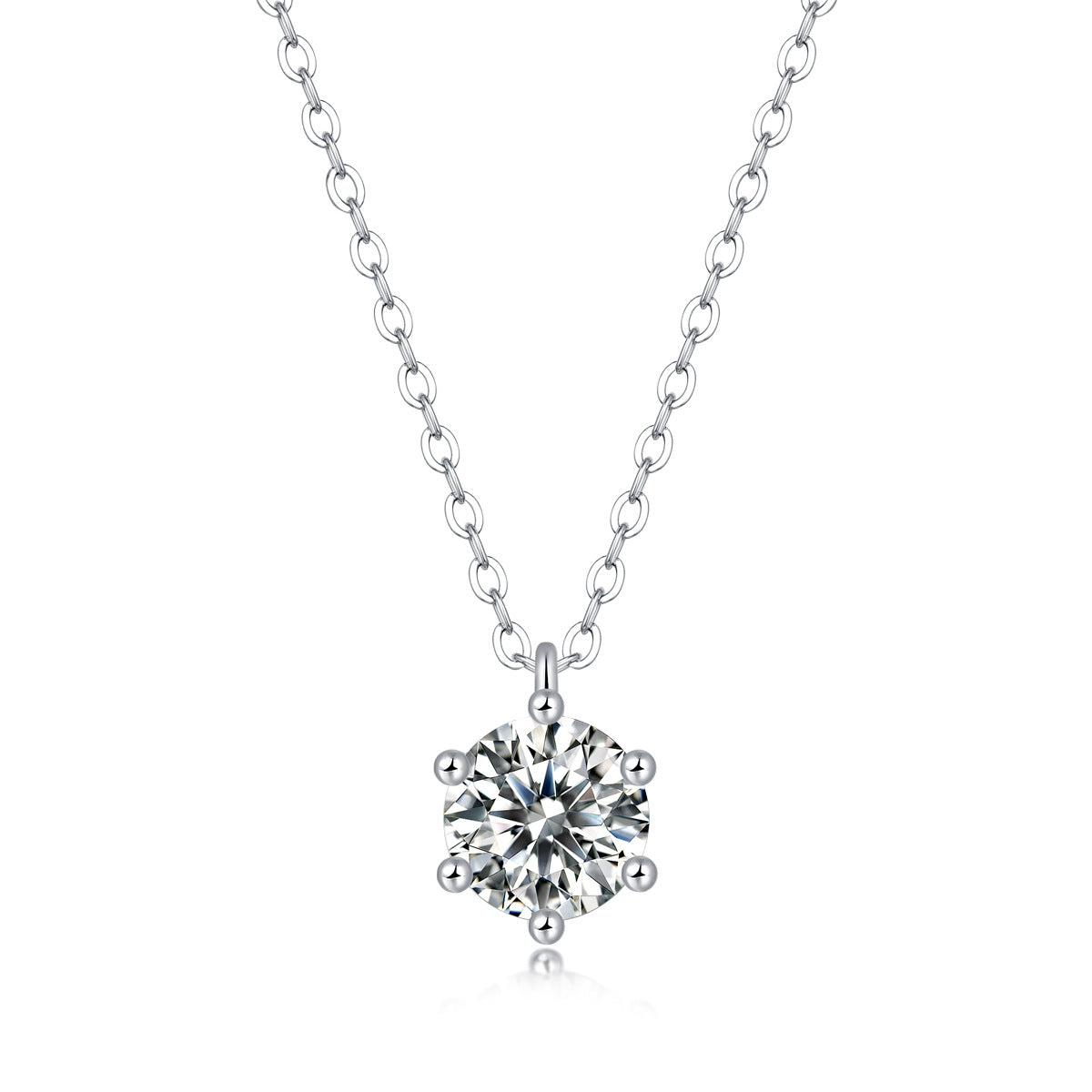 one-carat collarbone necklace