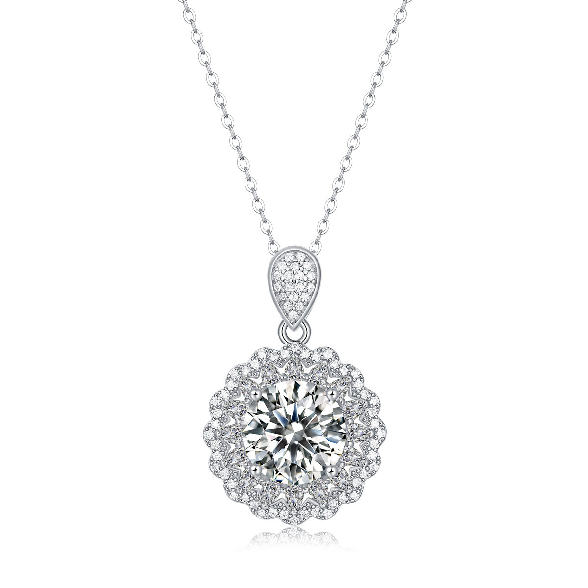 one-carat collarbone necklace