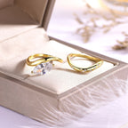 2 carats Horse eye  main and auxiliary ring combination