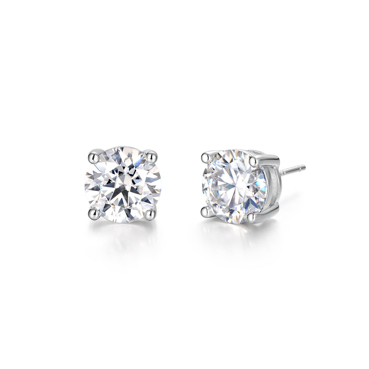 Moissanite stud earrings