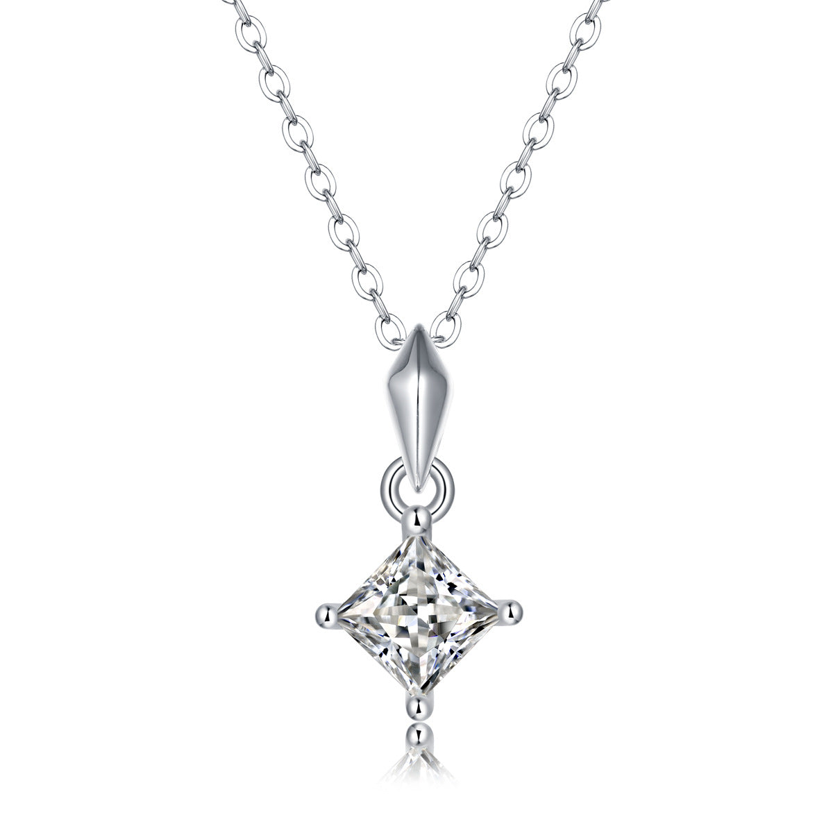 one-carat collarbone necklace