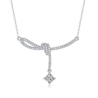 one-carat collarbone necklace