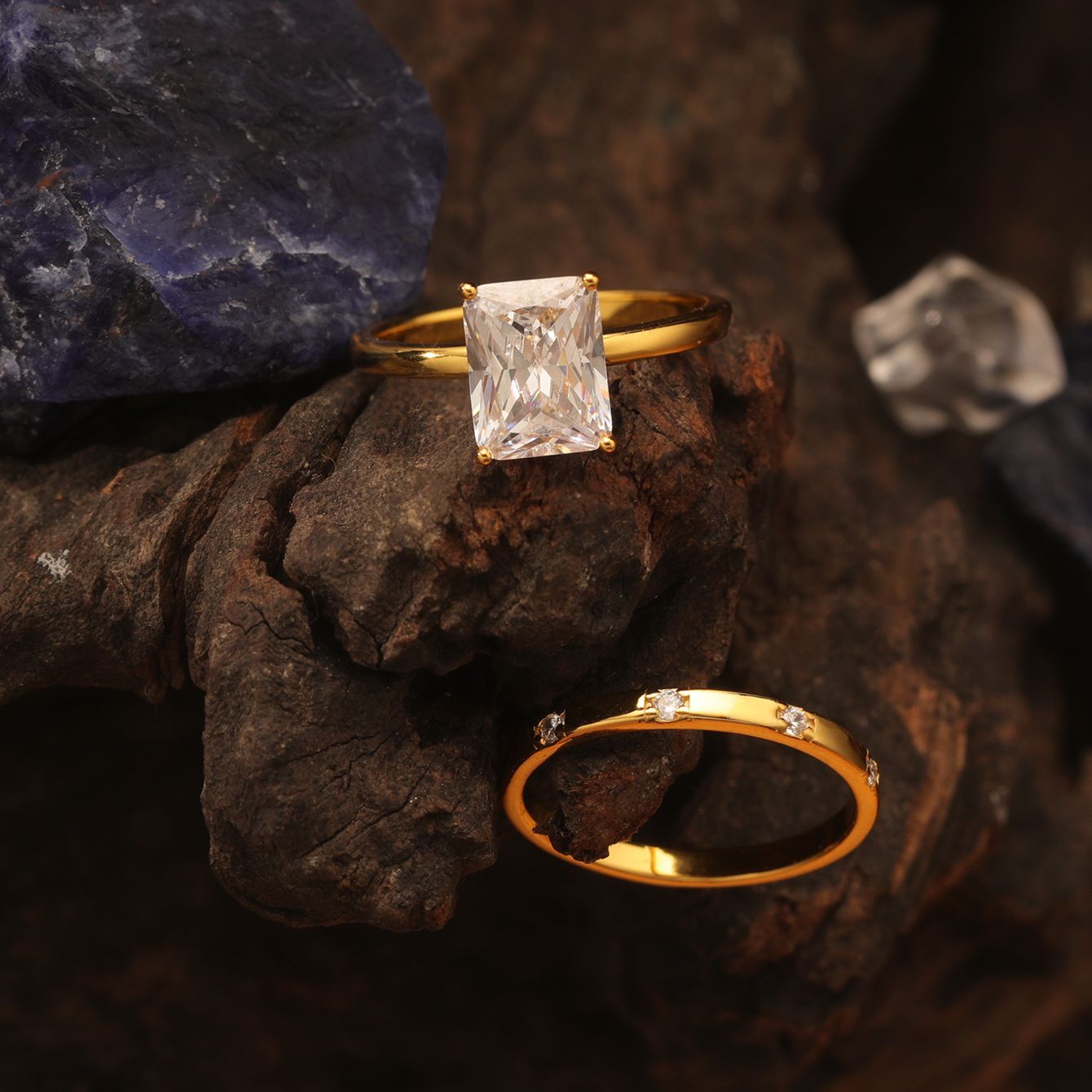 3 Carat Princess Square Main Stone Set Ring