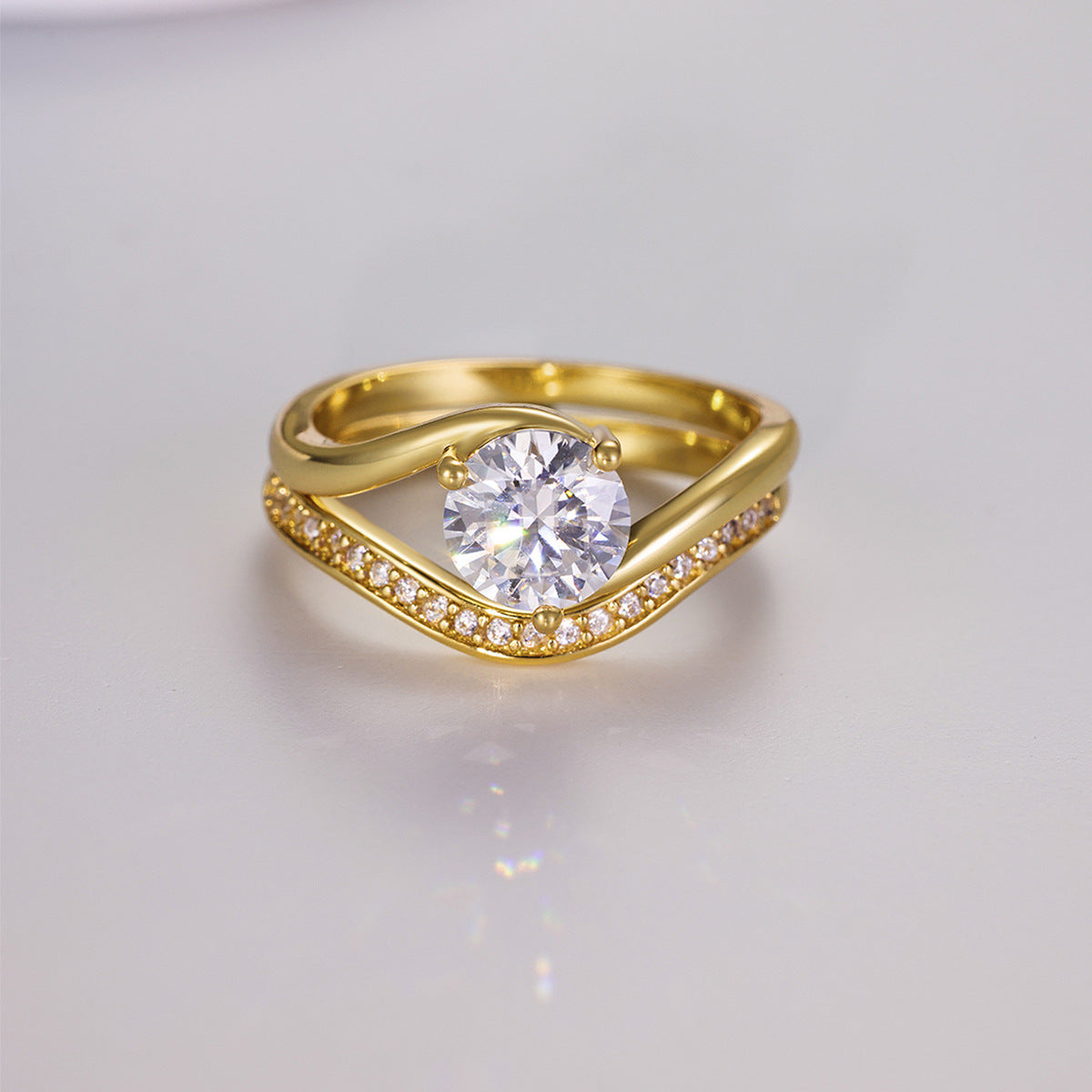 1.2Carat  retro premium combination ring