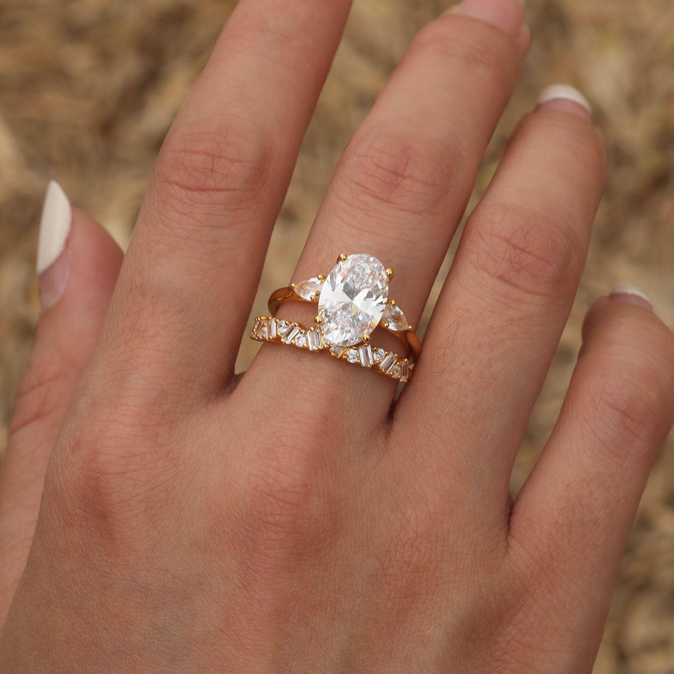 4.5 carat stacking ring