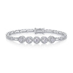 Tinker bell fantastic fairy tennis bracelet 18k white gold