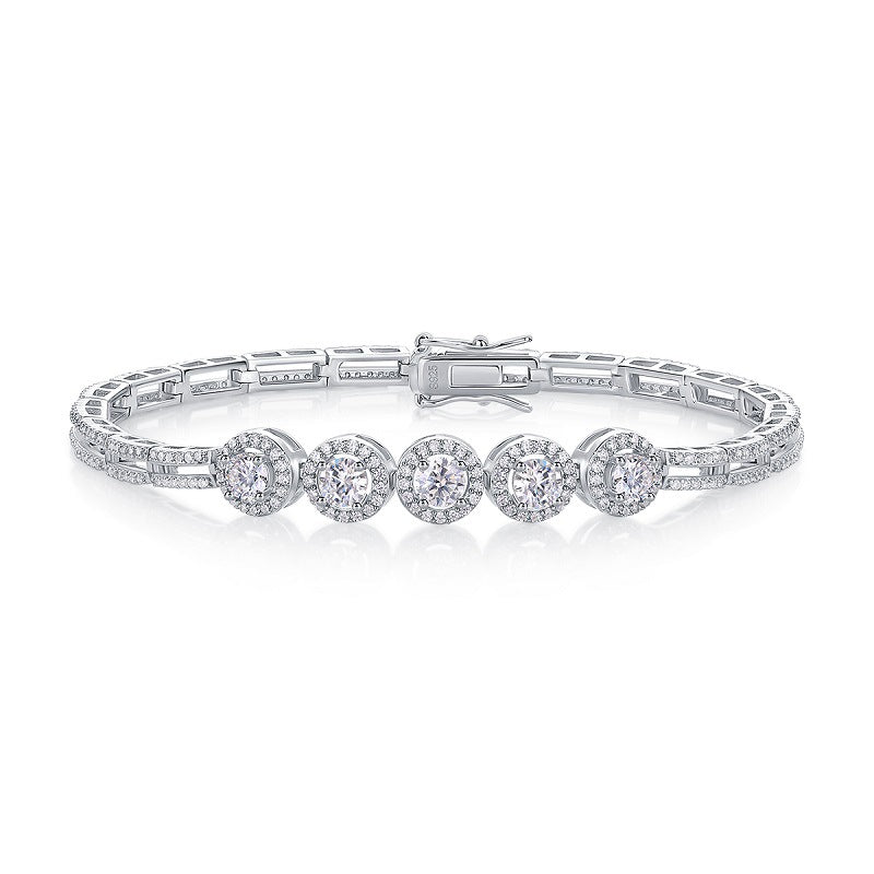 Tinker bell fantastic fairy tennis bracelet 18k white gold
