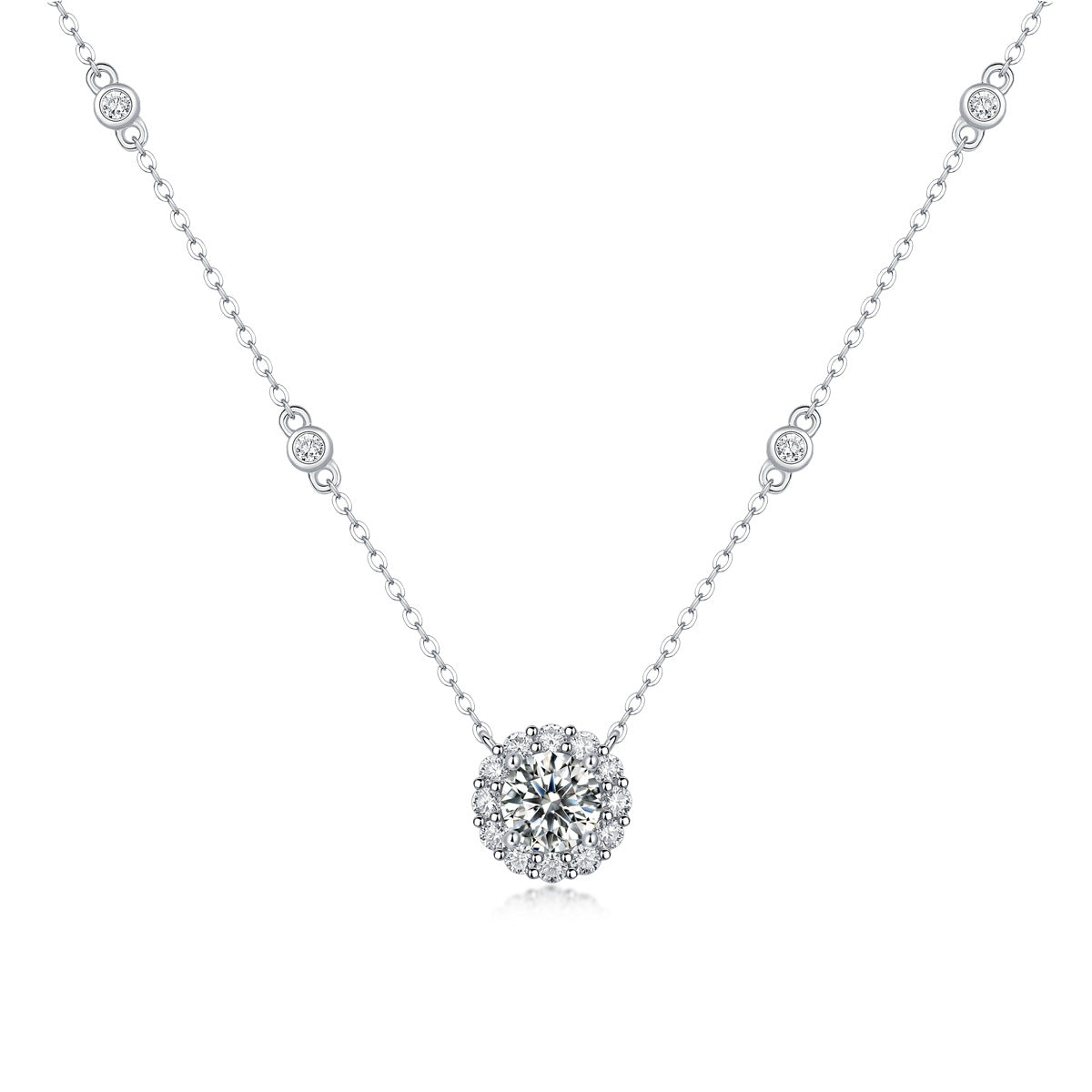 one-carat collarbone necklace