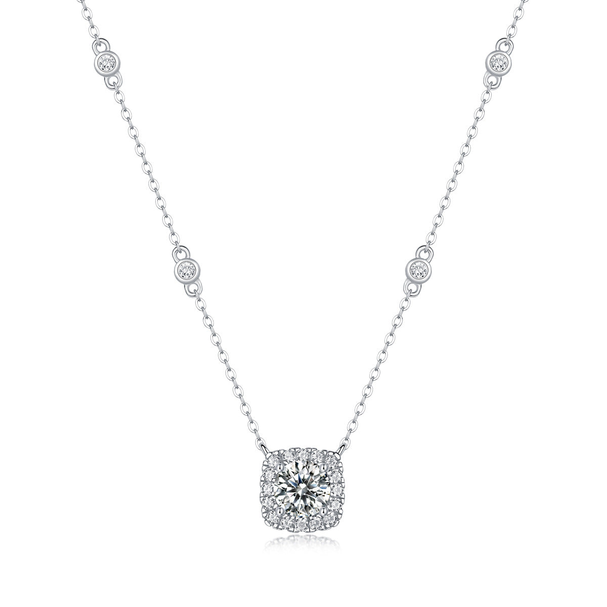 one-carat collarbone necklace