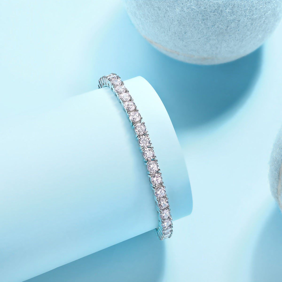 Lobster Clasp Bracelet Four-claw Tennis Bracelet