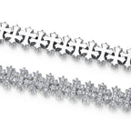 Cross Dazzling Cuban Bracelet