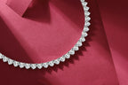 Baroque tennis necklace Princess Anna 67 carats