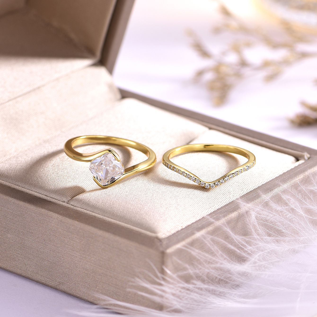 1.2carat Inlaid round ring