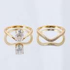 2.5 carat egg-shaped  ring