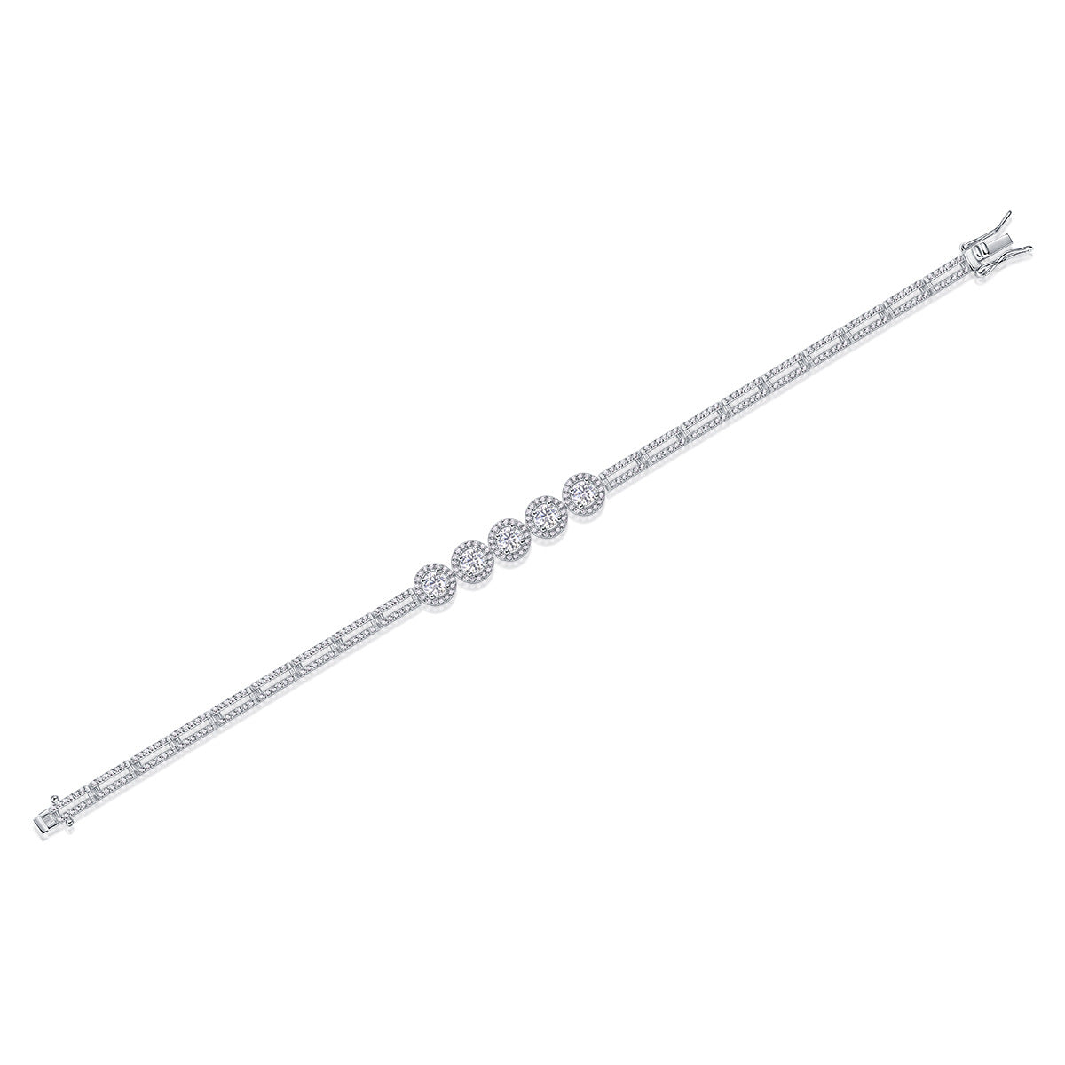 Tinker bell fantastic fairy tennis bracelet 18k white gold