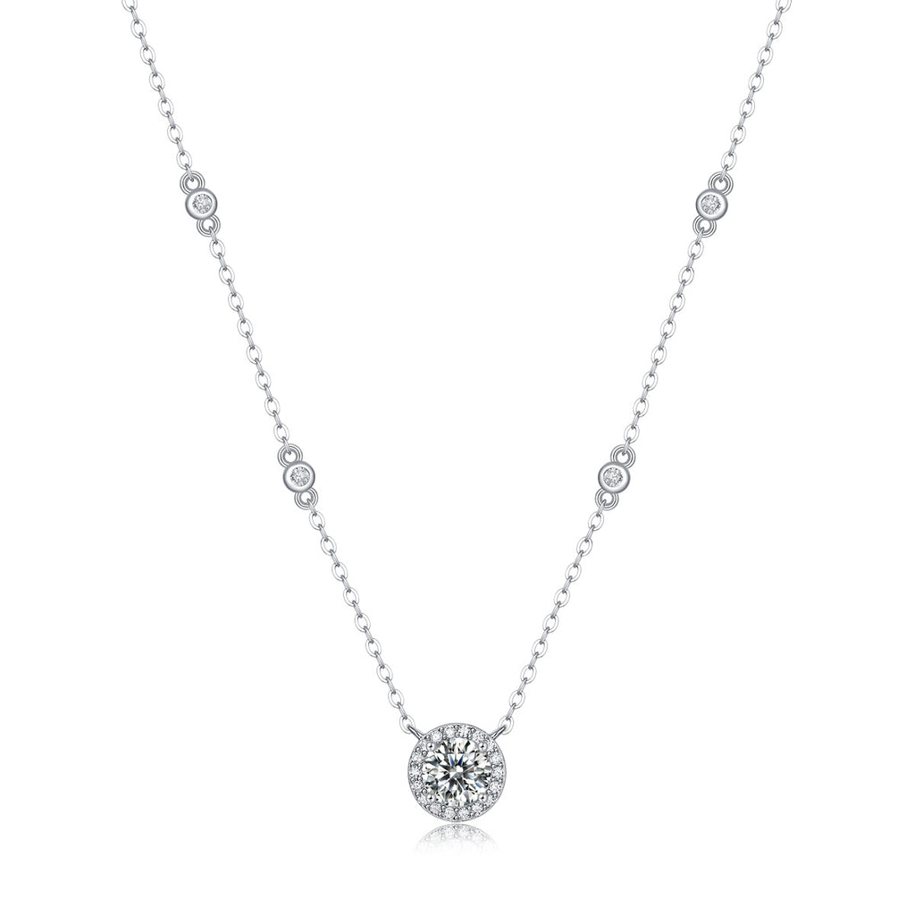 one-carat collarbone necklace