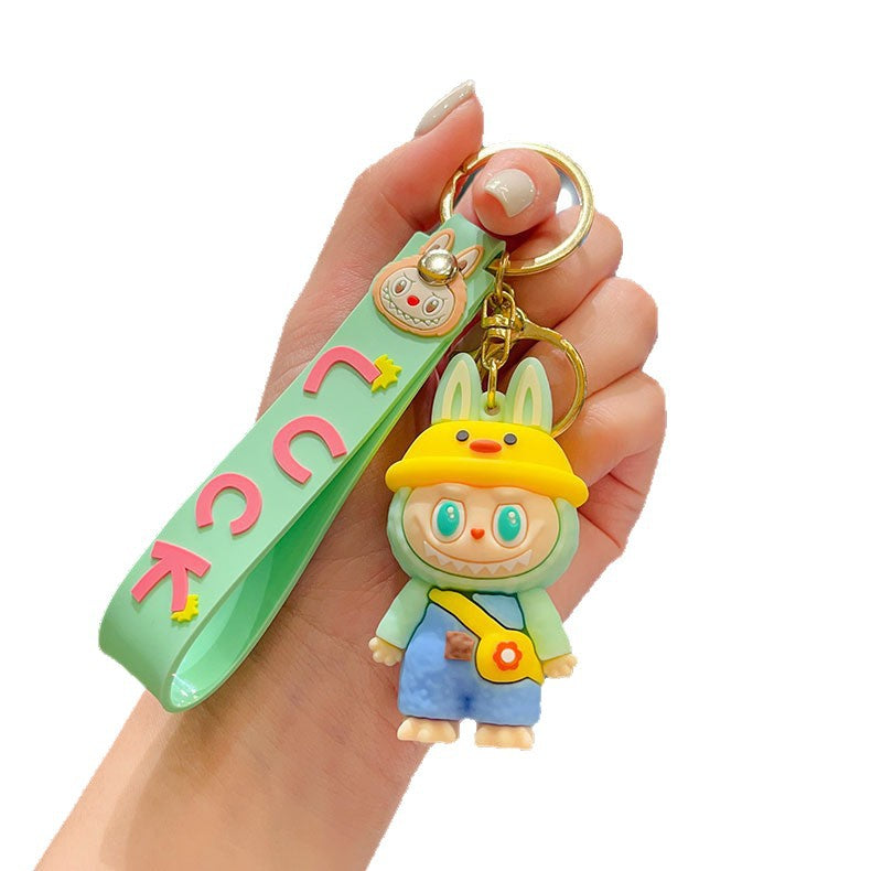 Free buck tooth baby sheep doll keychain.