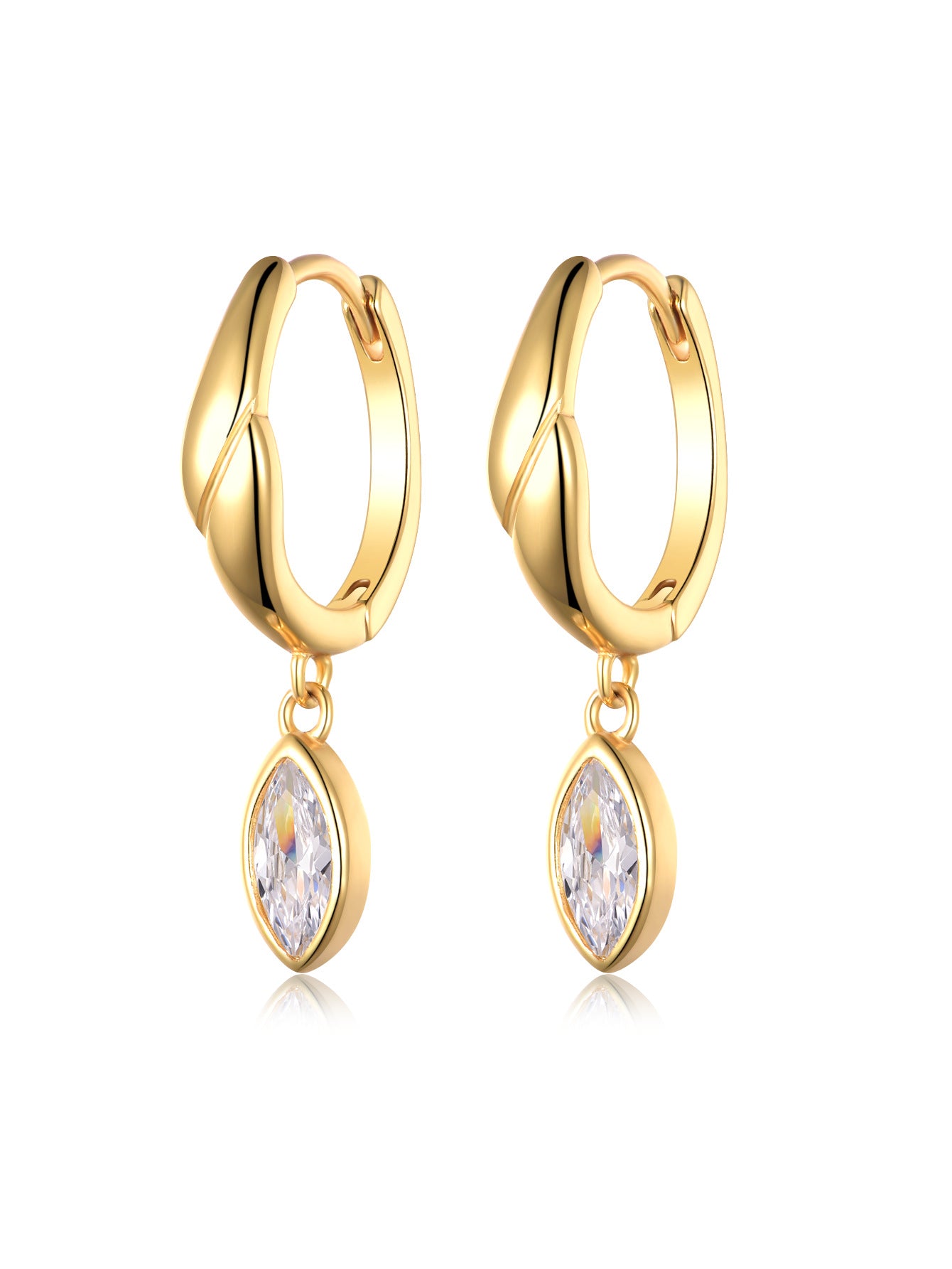 Horse eye simple light luxury  earrings