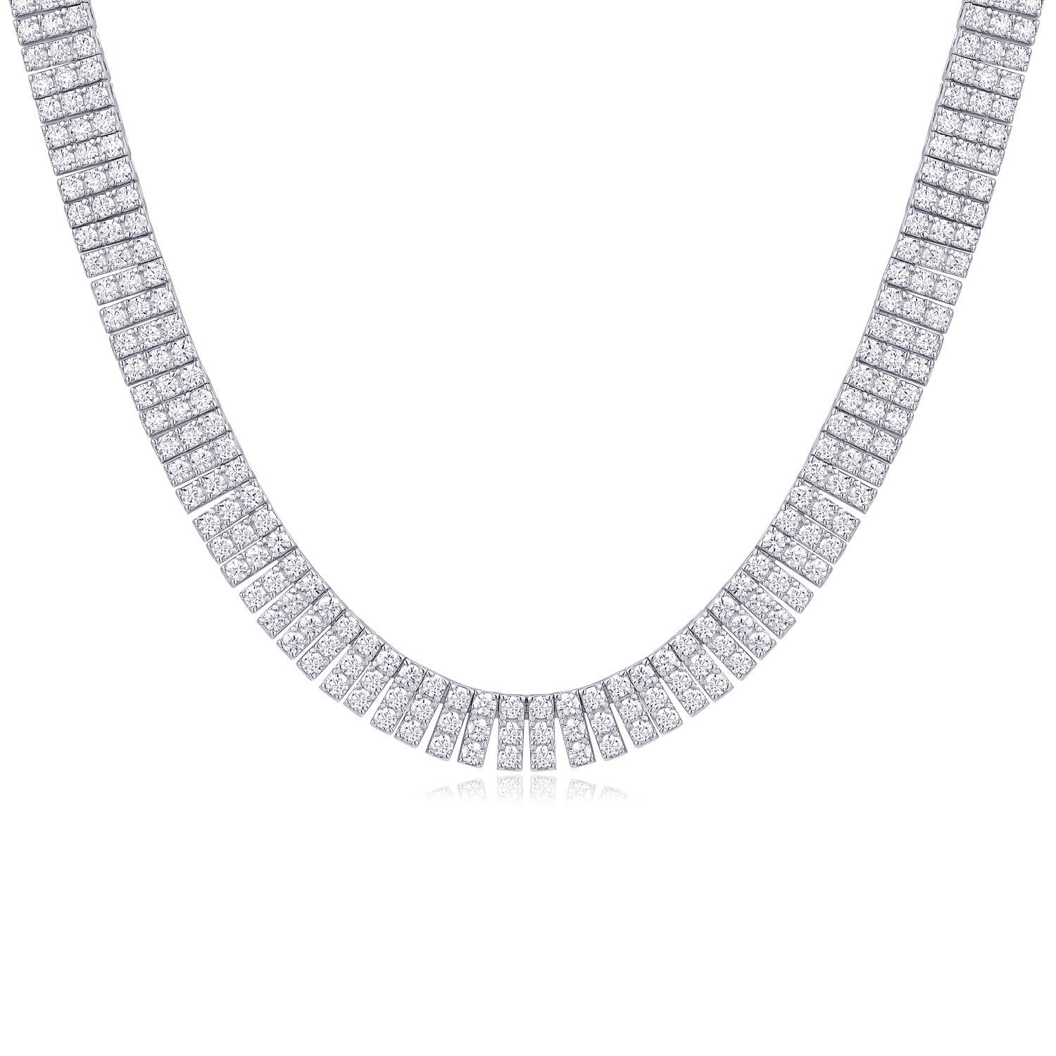Captain Jack Colored Moissanite Tennis Necklace
