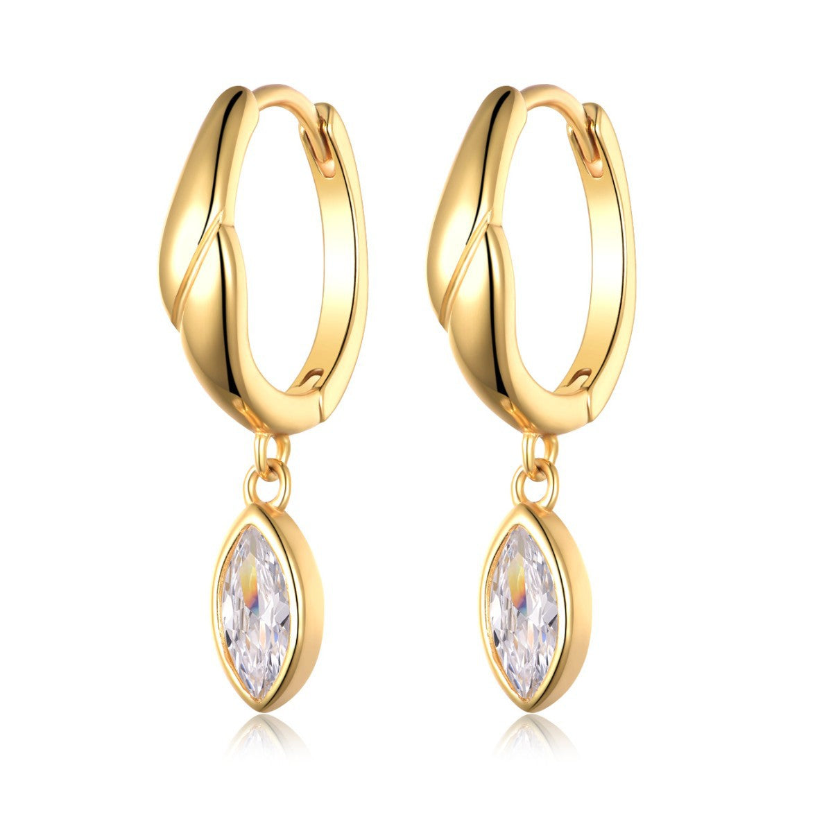 Horse eye simple light luxury  earrings