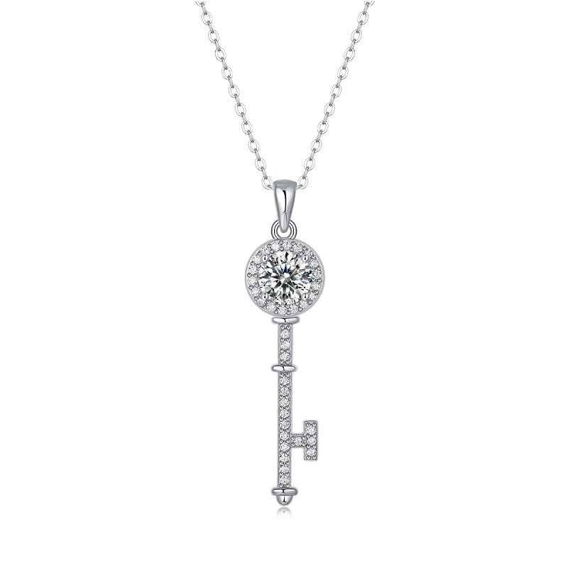 one-carat collarbone necklace