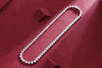 Baroque tennis necklace Princess Anna 67 carats