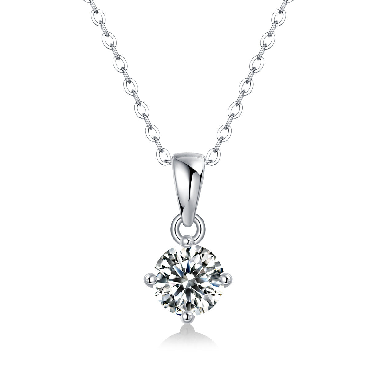 one-carat collarbone necklace