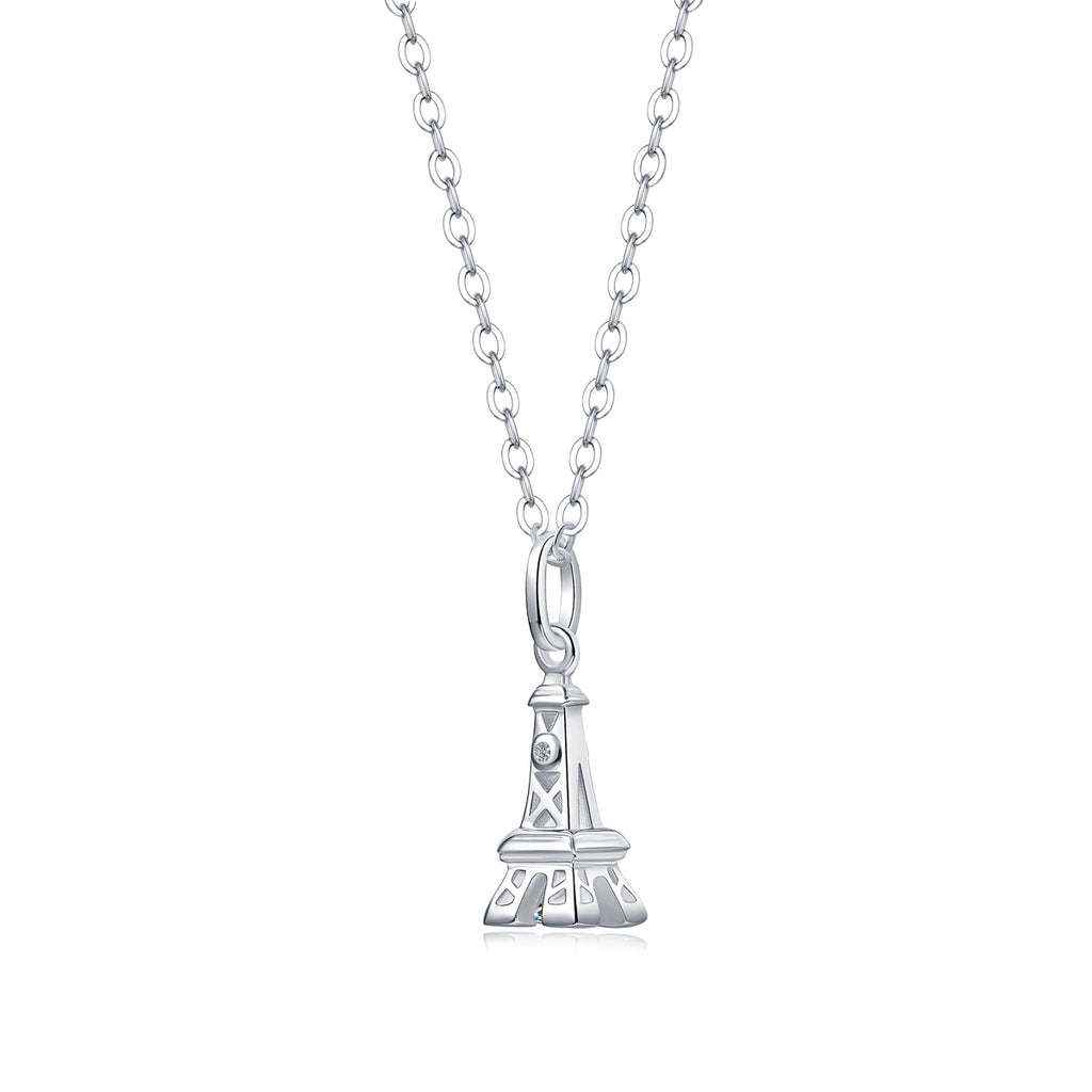 one-carat collarbone necklace