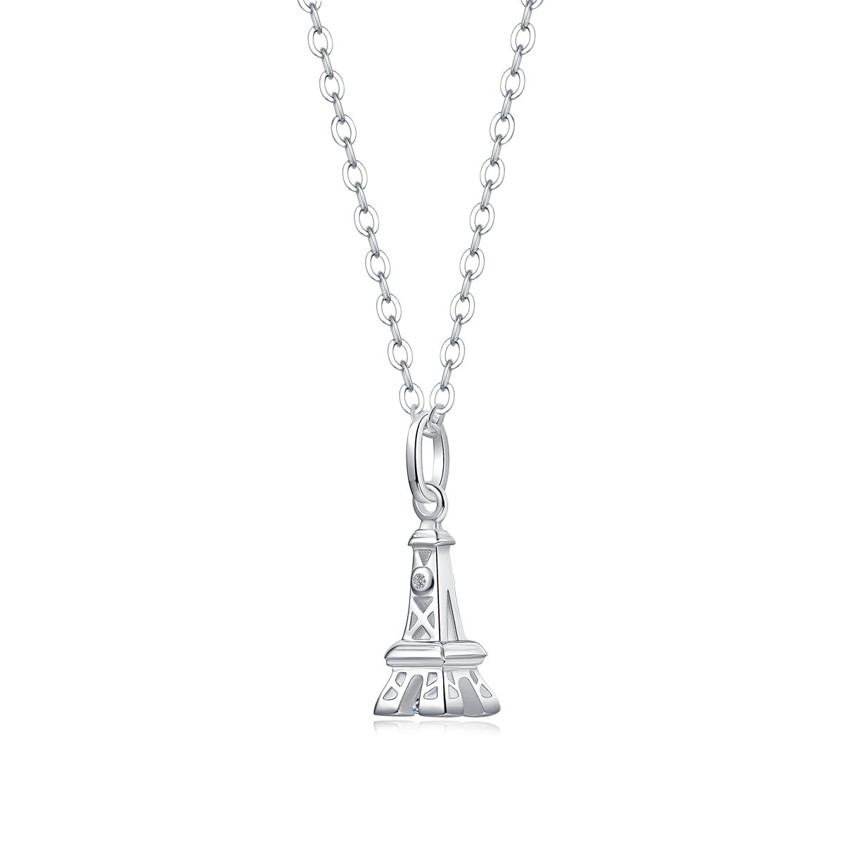 one-carat collarbone necklace