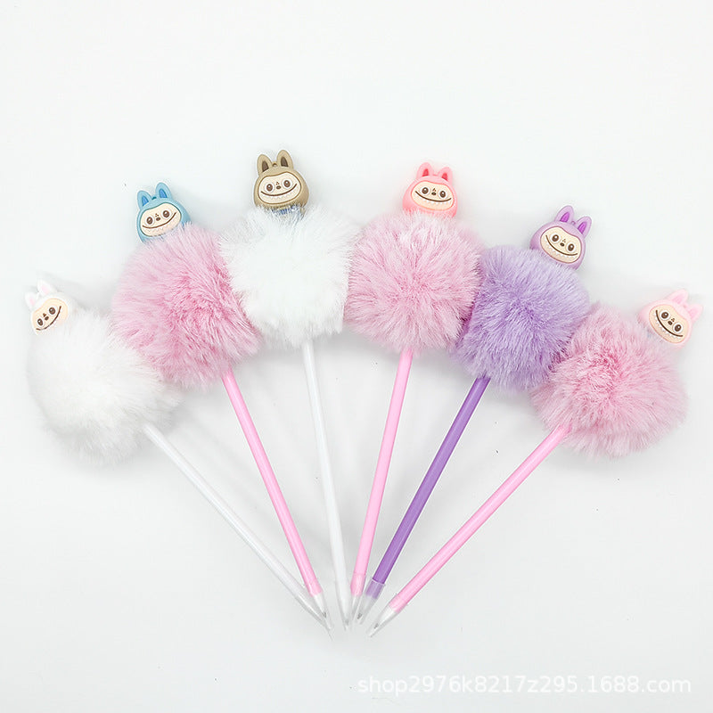 Free cartoon doll cute plush pen