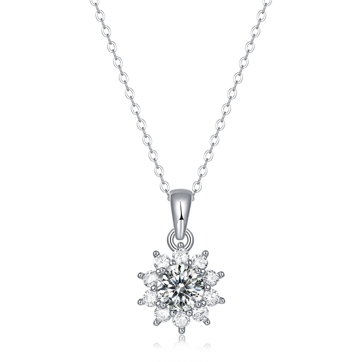 one-carat collarbone necklace