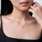 Classic Emerald Moissanite Necklace
